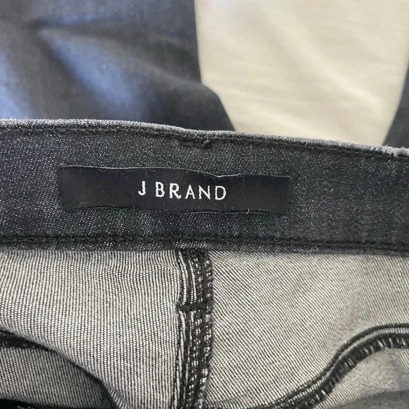 Jbrand Alana high rise skinny crop front zip denim - Picture 7 of 13